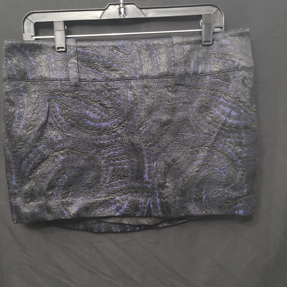 Nwt Bebè Blue And Black Wide Waist Sash Mini Skirt Y2K, 90's Vintage